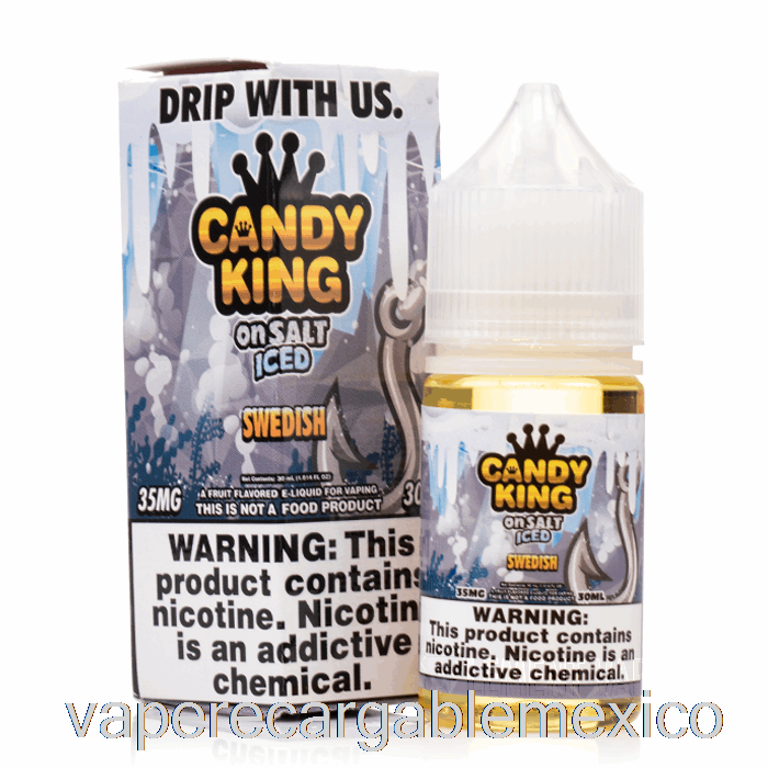 Vape Recargable Helado Sueco - Candy King On Salt - 30ml 35mg